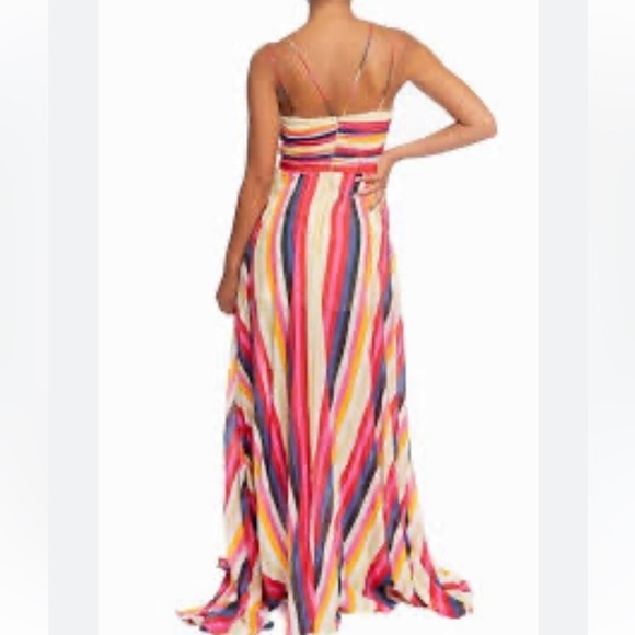 Luxxel Multi Stripe Maxi Boutique Dress - Picture 3 of 13